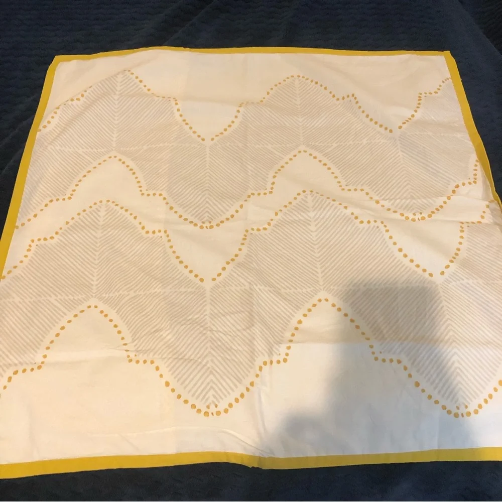 West Elm Jay St Block print Euro Shams (3) - yellow